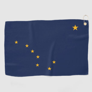 Serviette De Golf Drapeau d'État de l'Alaska, États-Unis