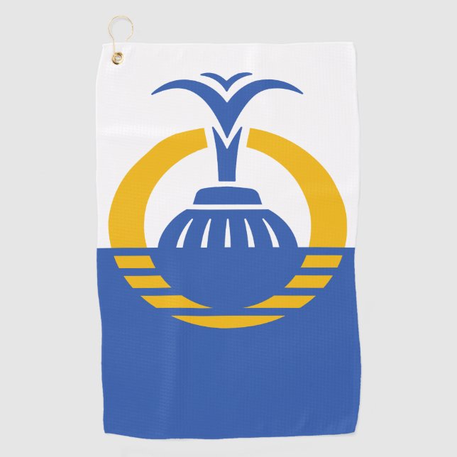 Serviette De Golf Drapeau d'Orlando, Floride. (Devant)