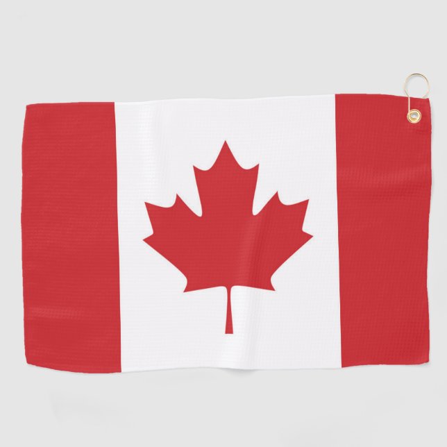 Serviette De Golf Drapeau du Canada (Horizontal)