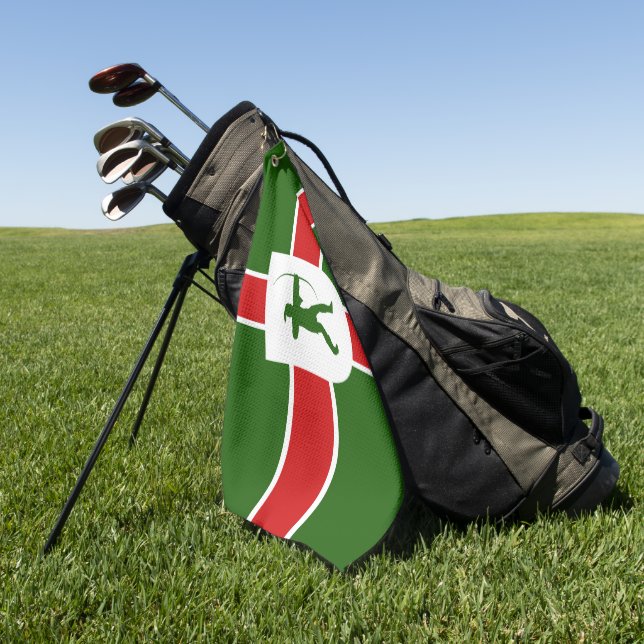Serviette De Golf Drapeau du comté de Nottinghamshire (Vert)