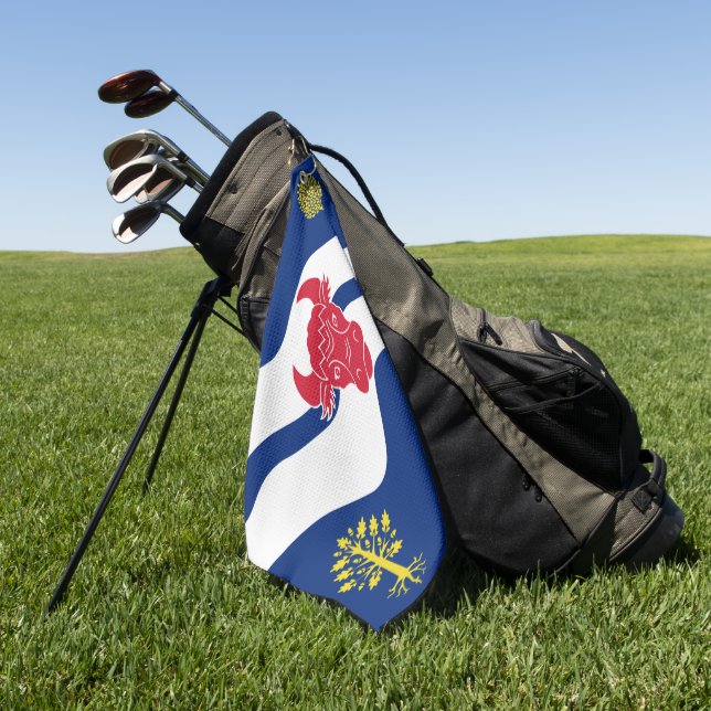 Serviette De Golf Drapeau du comté d'Oxfordshire (Vert)