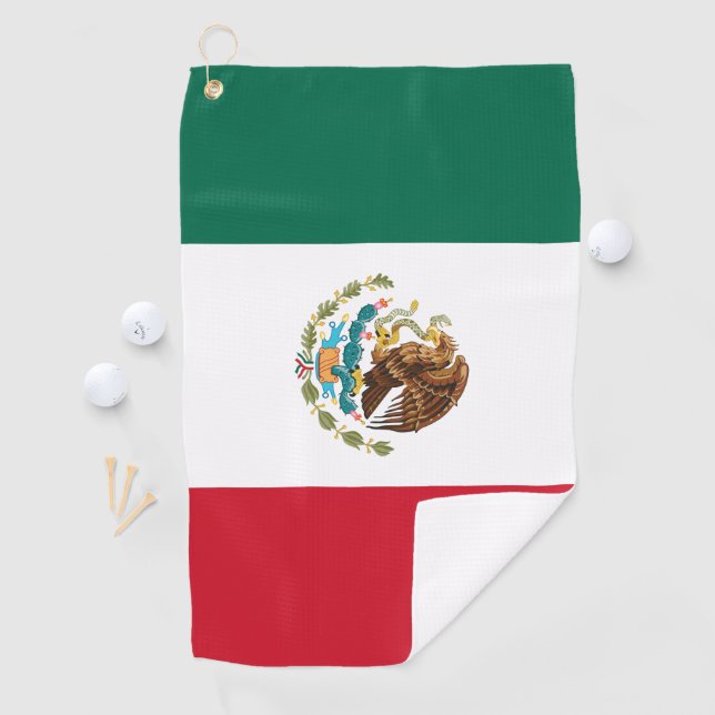 Serviette De Golf Drapeau du Mexique (En situation)