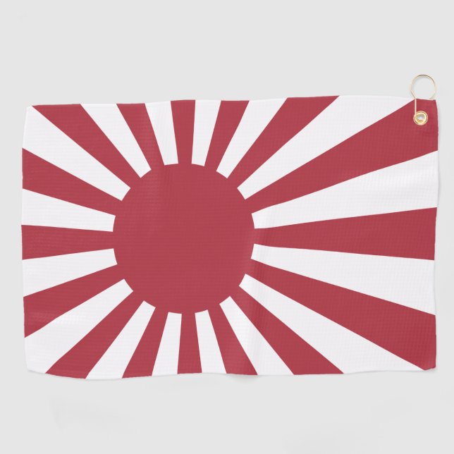 Serviette De Golf Drapeau du soleil levant impérial du Japon, Edo à  (Horizontal)