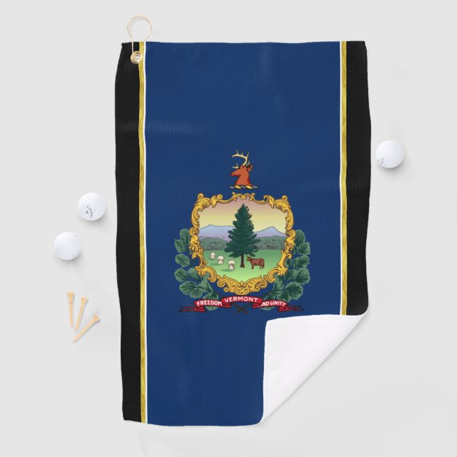 Serviette De Golf Drapeau du Vermont (En situation)