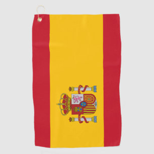 Serviette De Golf Drapeau espagnol & Golf Espagne mode /sports Servi