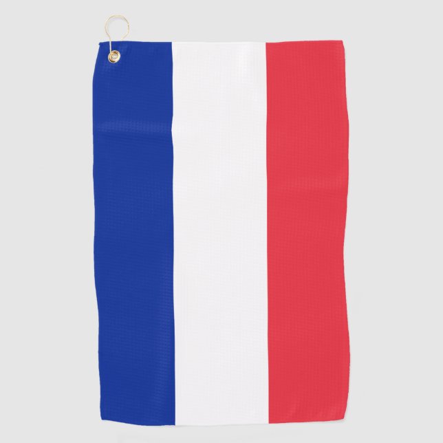 Serviette De Golf Drapeau français (Devant)