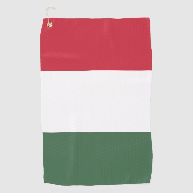 Serviette De Golf Drapeau hongrois (Devant)