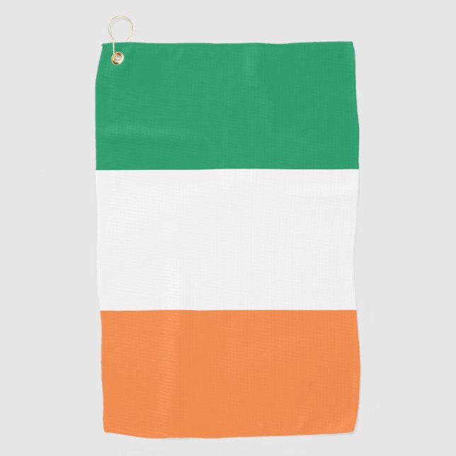 Serviette De Golf Drapeau irlandais (Devant)