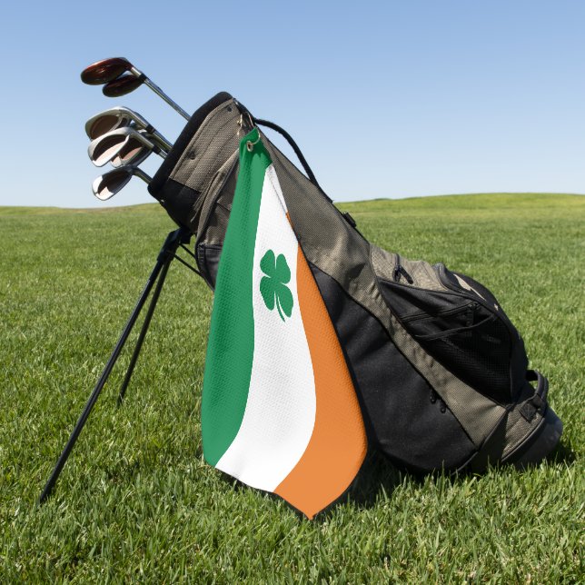 Serviette De Golf Drapeau irlandais Patriotique Irlande Drapeau Luck (Vert)