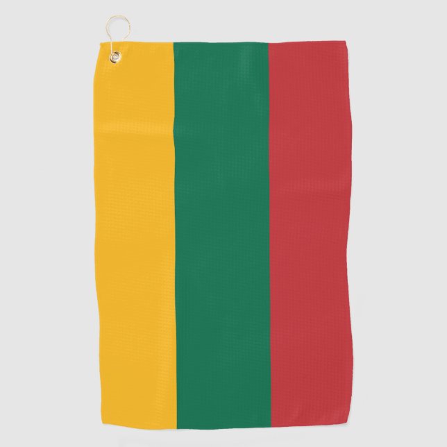 Serviette De Golf Drapeau Lituanie (Devant)