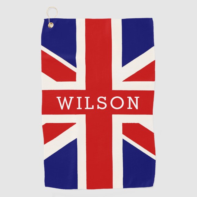 Serviette De Golf Drapeau personnalisé d'Angleterre (Devant)