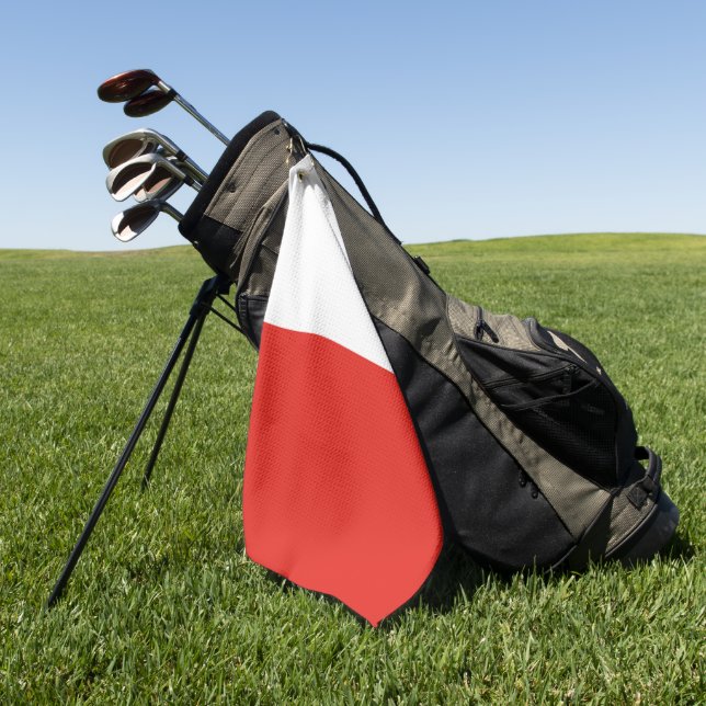 Serviette De Golf Drapeau polonais (Vert)
