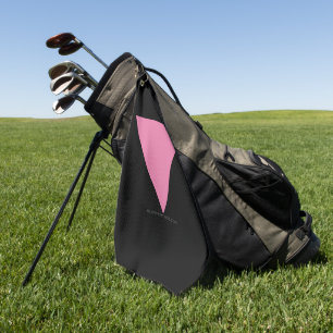 Serviette De Golf Drapeau triangle rose de SlipperyJoe's symbole ros