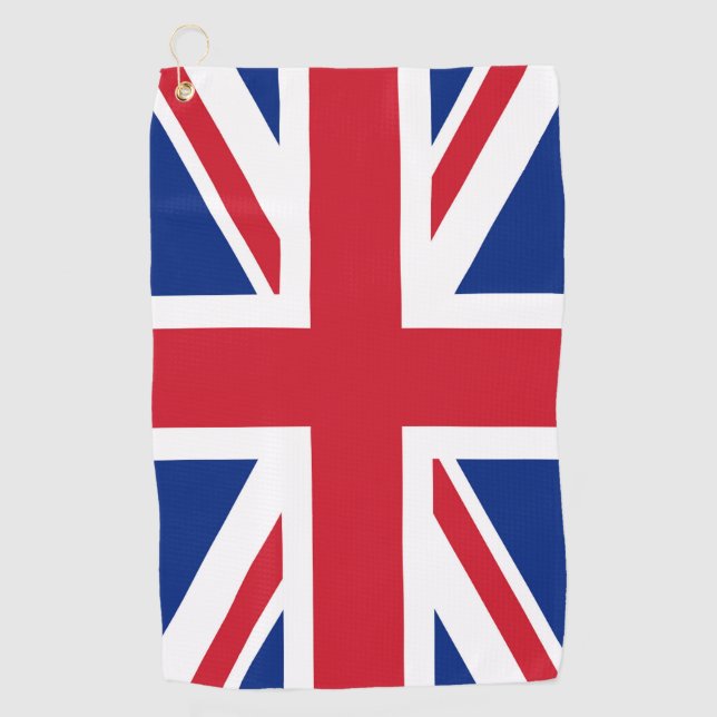 Serviette De Golf Drapeau Union Jack du Royaume-Uni (Devant)