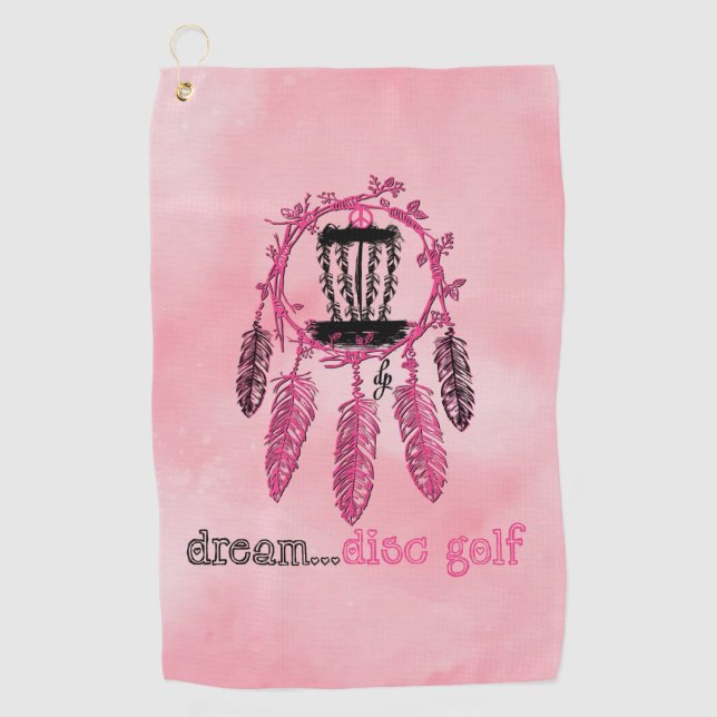 Serviette de golf Dreamcatcher Disk Golf (Devant)