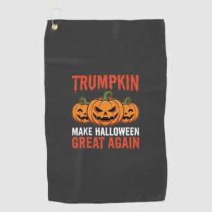 Serviette De Golf Drôle de citrouille Trumpkin parodie d'Halloween