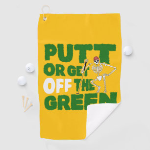 Serviette De Golf Drôle de mise au jeu de mots Trash Talk Rentrer ou