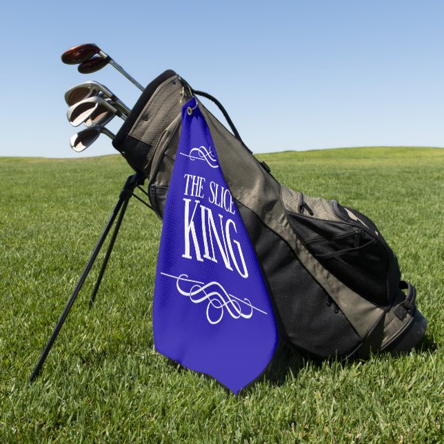 Serviette De Golf Drôle Le Roi De Tranches (Vert)