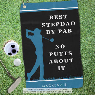 Serviette De Golf Drôle Meilleur Stepdad Par Part - Pas De Puttes À
