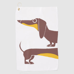 Serviette De Golf Drôle mignon dachshund pour parent chien long