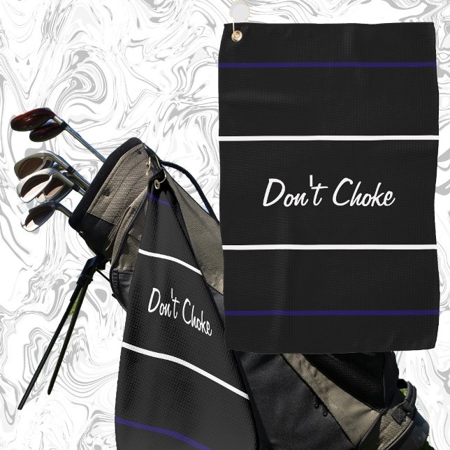 Serviette De Golf Drôle noir n'étouffe pas cadeau pour golfeur (Créateur téléchargé)