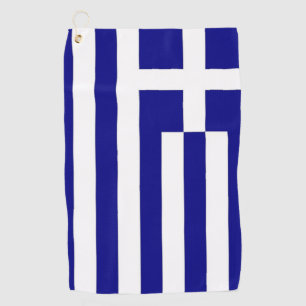 Serviette de golf du drapeau grec