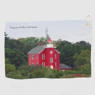 Serviette de golf du phare de Marquette Harbor