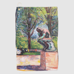 Serviette De Golf Edvard Munch - Le penseur de Rodin