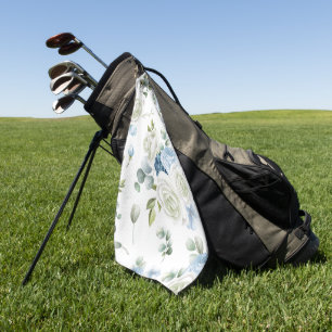 Serviette De Golf Élégant décor floral aquarelle accrocheur