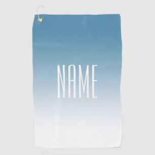 Serviette De Golf Élégant et élégant, texte et couleur Ombre