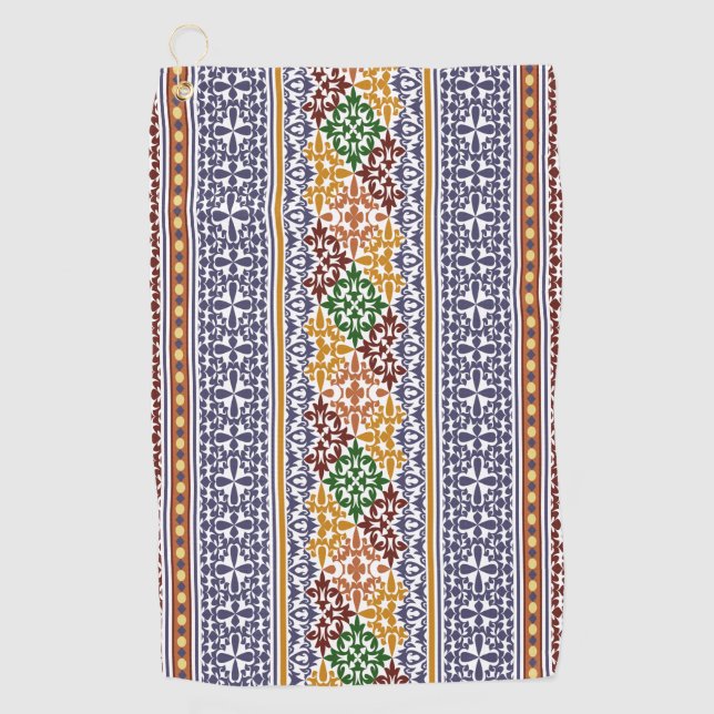 Serviette De Golf élégant motif ethnique (Devant)