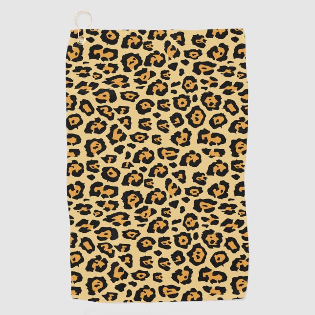 Serviette De Golf Empreinte de léopard (Devant)
