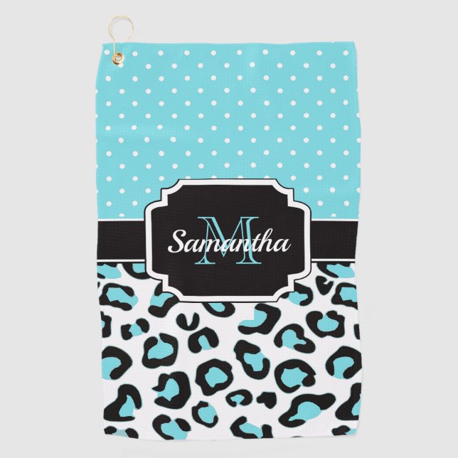 Serviette De Golf Empreinte de léopard mignon (Devant)