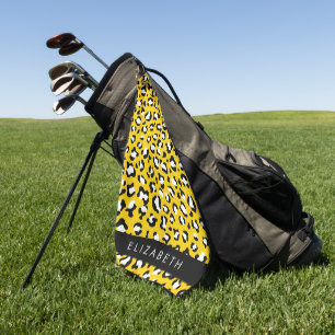 Serviette De Golf Empreinte de léopard, Spots, Leopard Jaune, Votre 