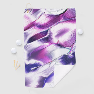 Serviette De Golf En métal mat, en couleur lilas et violet