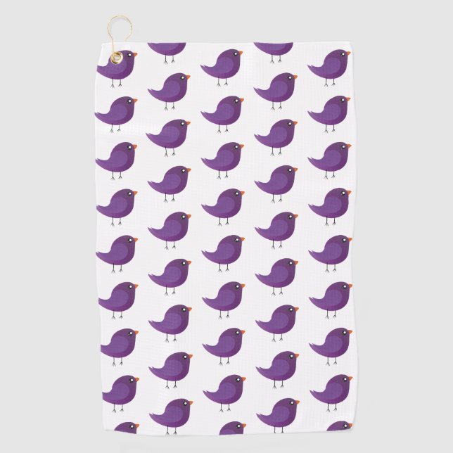 Serviette De Golf Enfants mignonette birdy (Devant)