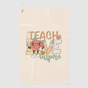 Serviette De Golf Enseigner l'inspiration de l'amour - fournitures s
