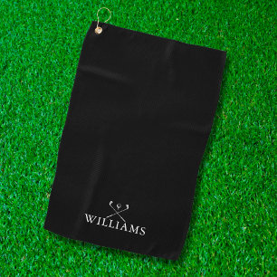 Serviette De Golf Ensembles de clubs de golf sur mesure Noir et Blan