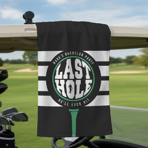 Serviette De Golf Enterrement de vie de garçon de golf dernier trou