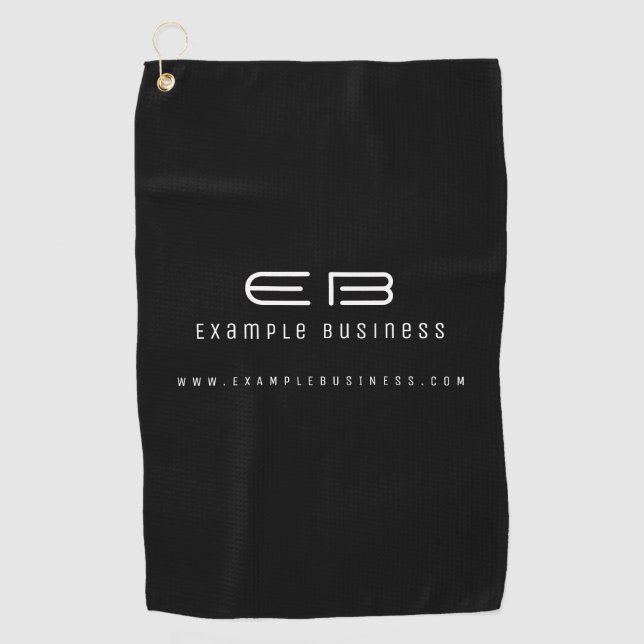 Serviette De Golf Entreprise moderne professionnelle minimale (Devant)