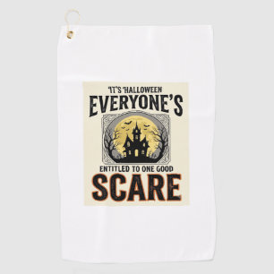 Serviette De Golf Épouvante Halloween Tout le monde a droit à un Spo
