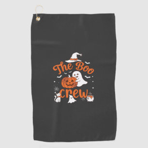 Serviette De Golf Équipage fantôme citrouille blanche chapeau de sor
