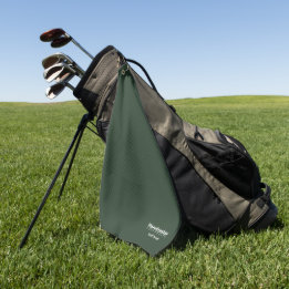 Serviette De Golf Équipe de golf de l'université Dark Green et White