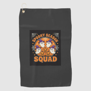 Serviette De Golf Équipe de la saison effrayante d'Halloween avec de