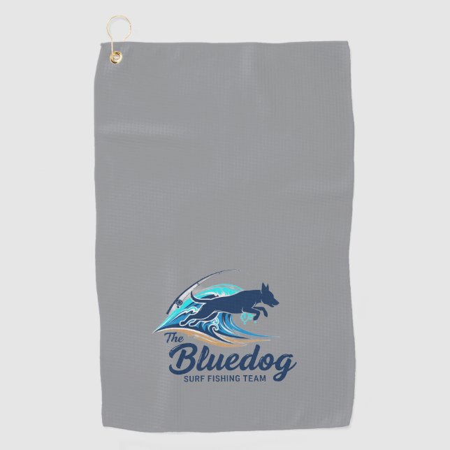 SERVIETTE DE GOLF ÉQUIPE DE PÊCHE SURF BLUEDOG (Devant)
