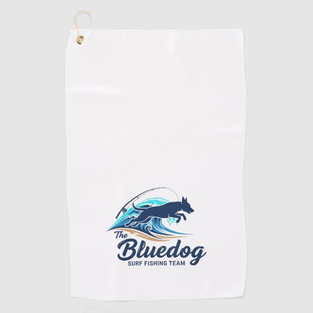 SERVIETTE DE GOLF ÉQUIPE DE PÊCHE SURF BLUEDOG (Devant)