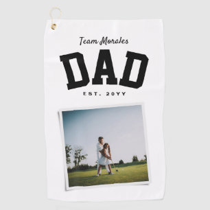 Serviette De Golf Équipe père nom de famille une photo sportive