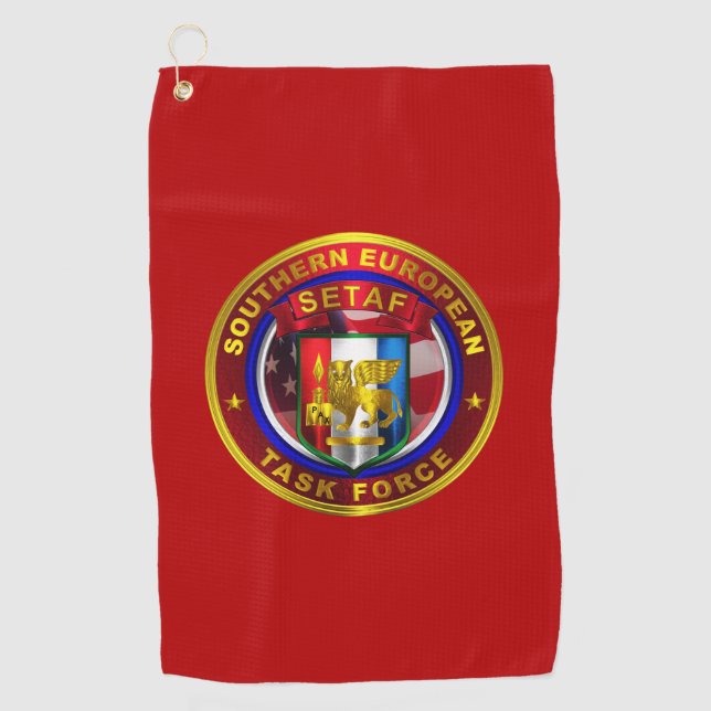 Serviette De Golf Équipe spéciale pour l'Europe du Sud (SETAF) (Devant)