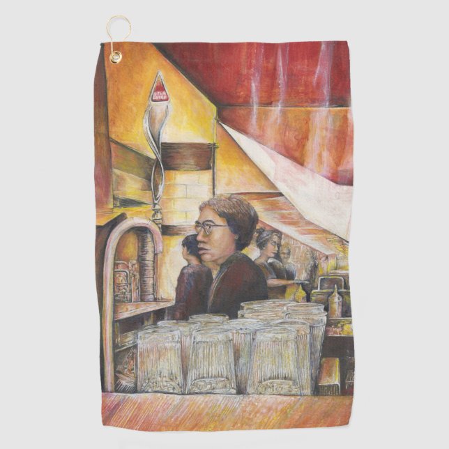 Serviette De Golf Équivalent lumineux des émotions passionnées (Devant)