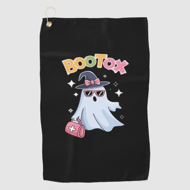 Serviette De Golf Esthétique Botox Halloween Esthétique Infirmière P (Devant)